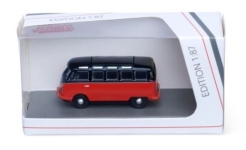Schuco 452682606 - H0 - VW T1 Samba - rot/schwarz